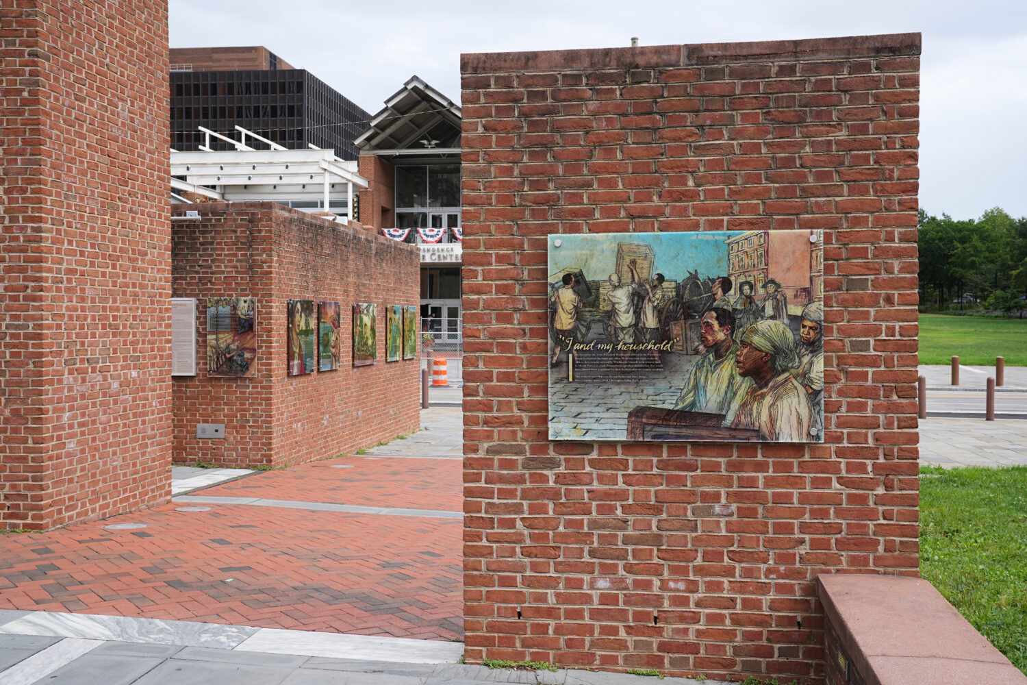 FILE - An informational panel is seen at President's House Site Aug. 19, 2025, in Philadelphia. (AP...