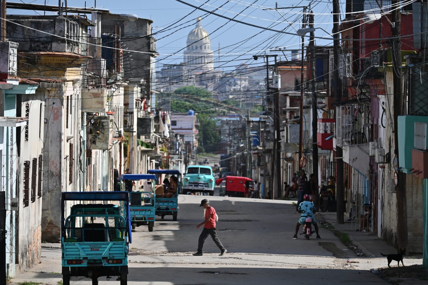 A man crosses a street in Havana, Monday, May 25, 2026. (AP Photo/Jorge Luis Banos)Credit: AP Photo...
