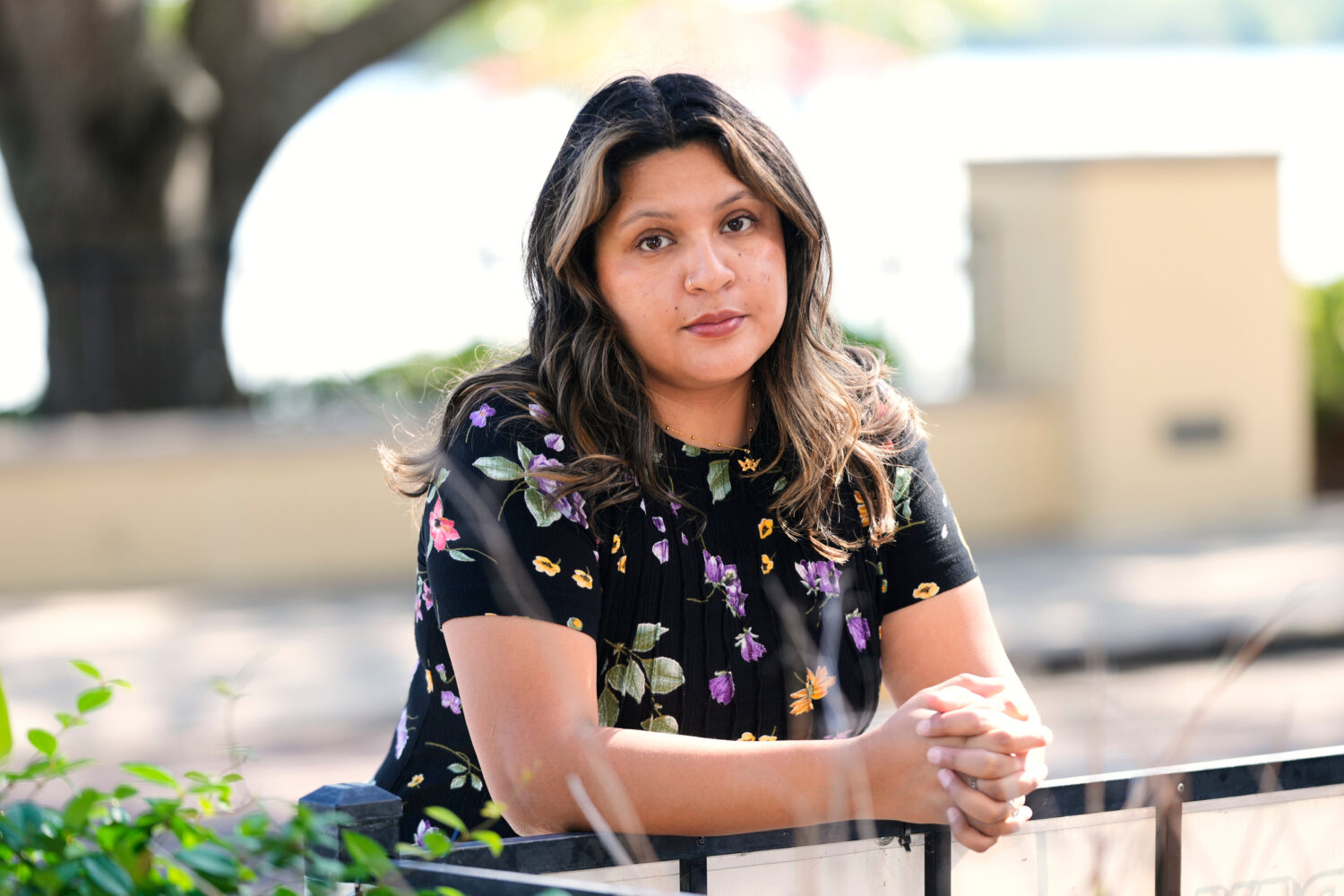 Melani Candia, whose DACA status has lapsed, at a neighborhood in Orlando, Fla., on April 23, 2026....