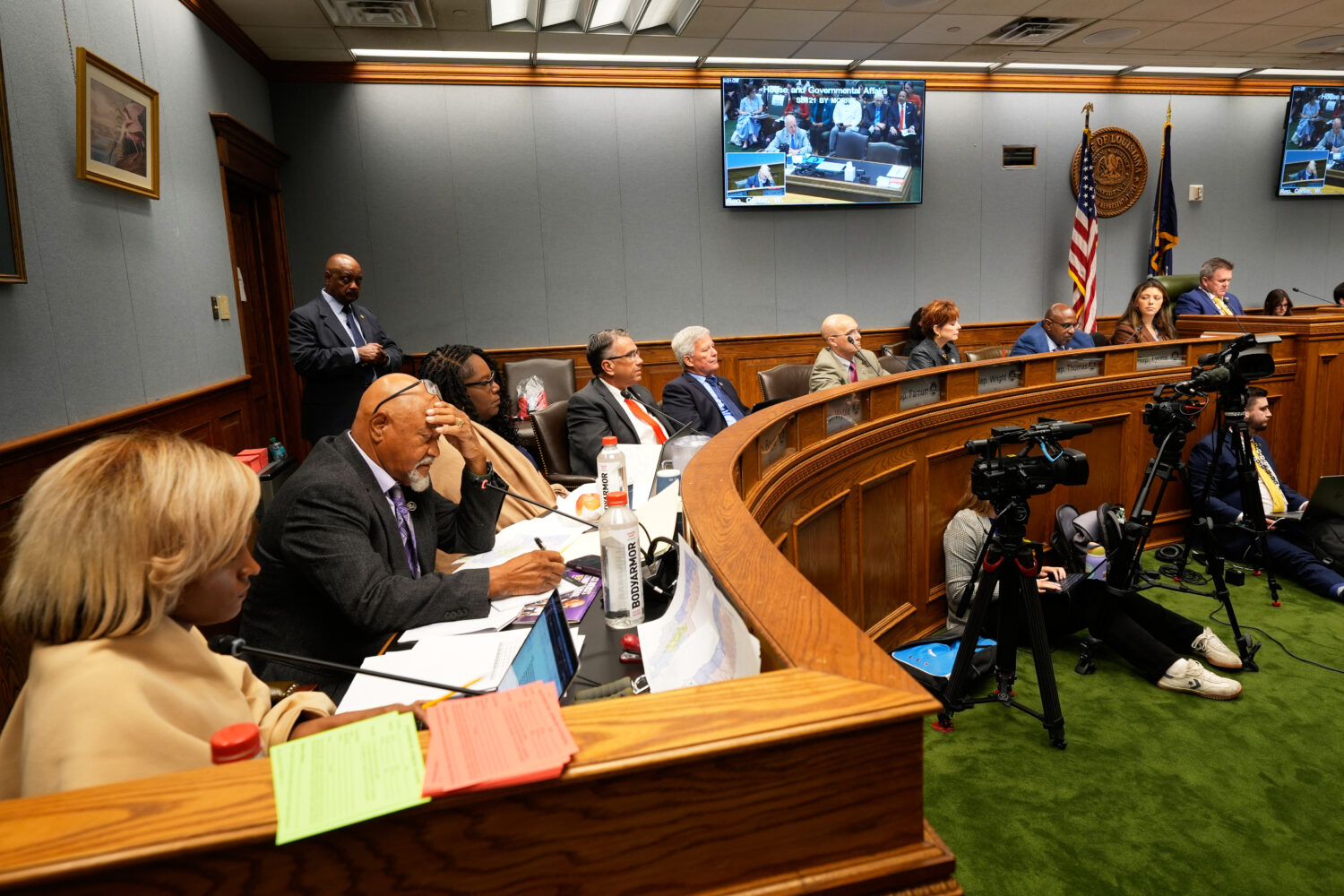 The Louisiana House and Governmental Affairs Committee holds a hearing over redistricting in Baton ...