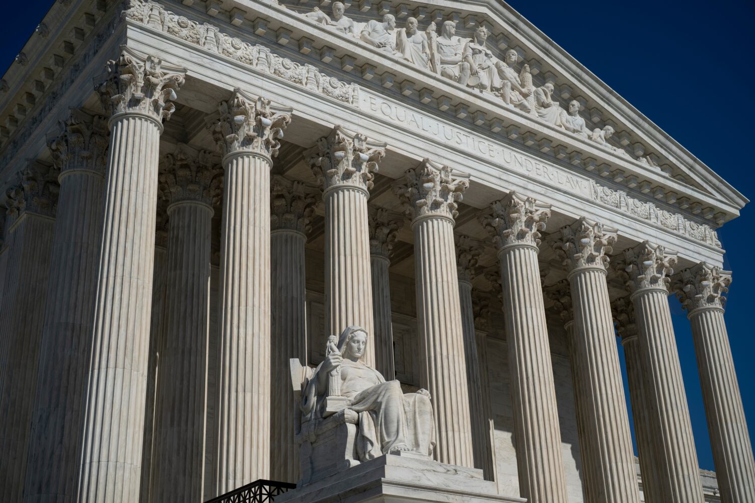 The Supreme Court is seen in Washington, Monday, May 18, 2026. (AP Photo/J. Scott Applewhite)Credit...