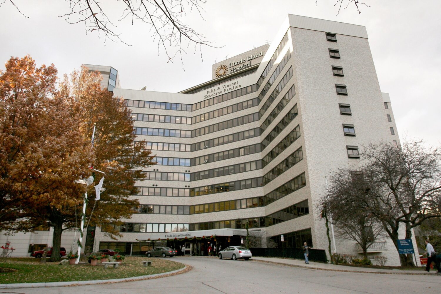 FILE - The main entrance to Rhode Island Hospital is seen in Providence, R.I., on Nov. 27, 2007. (A...