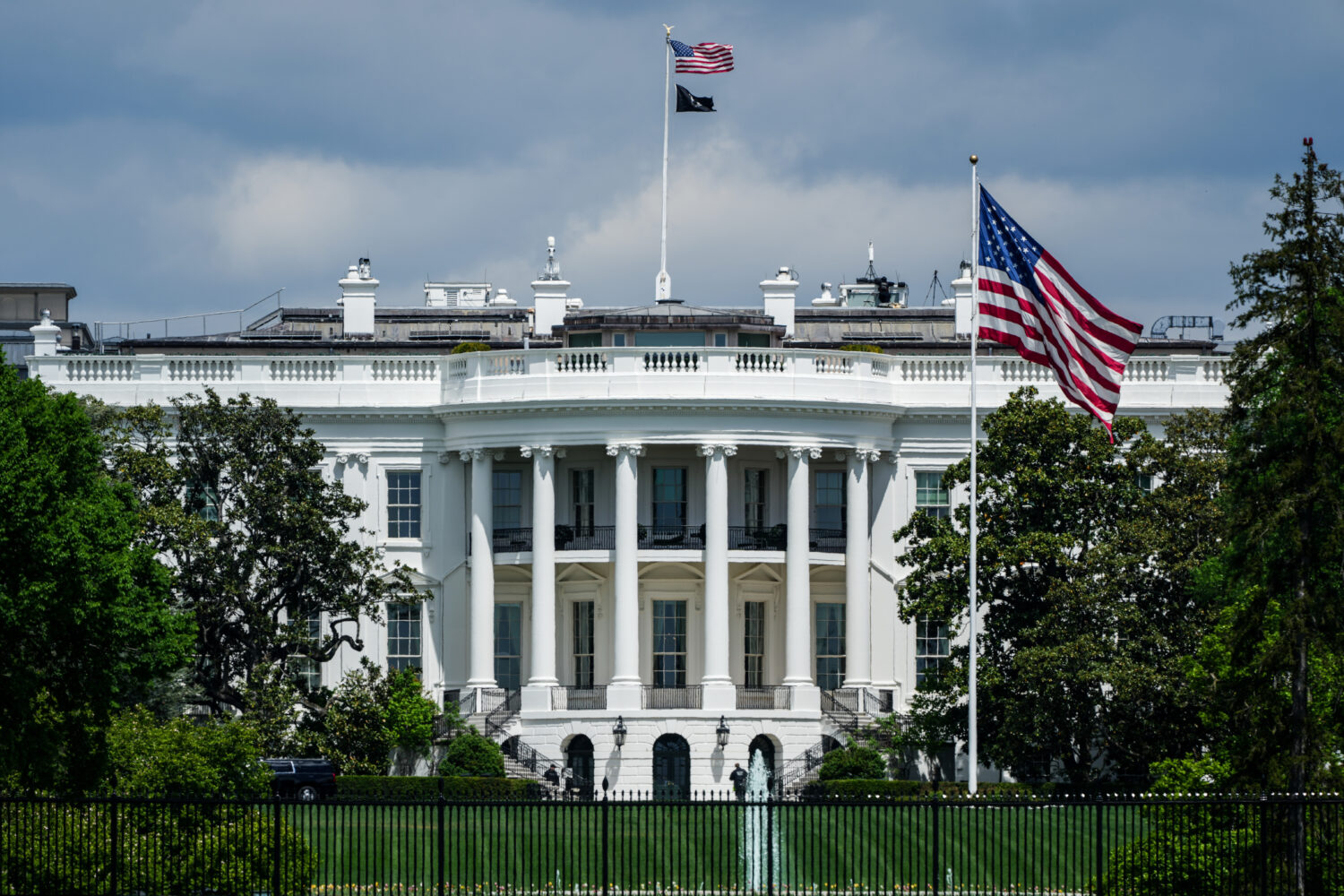 The White House is seen, Monday, April 20, 2026, in Washington. (AP Photo/Julia Demaree Nikhinson)C...