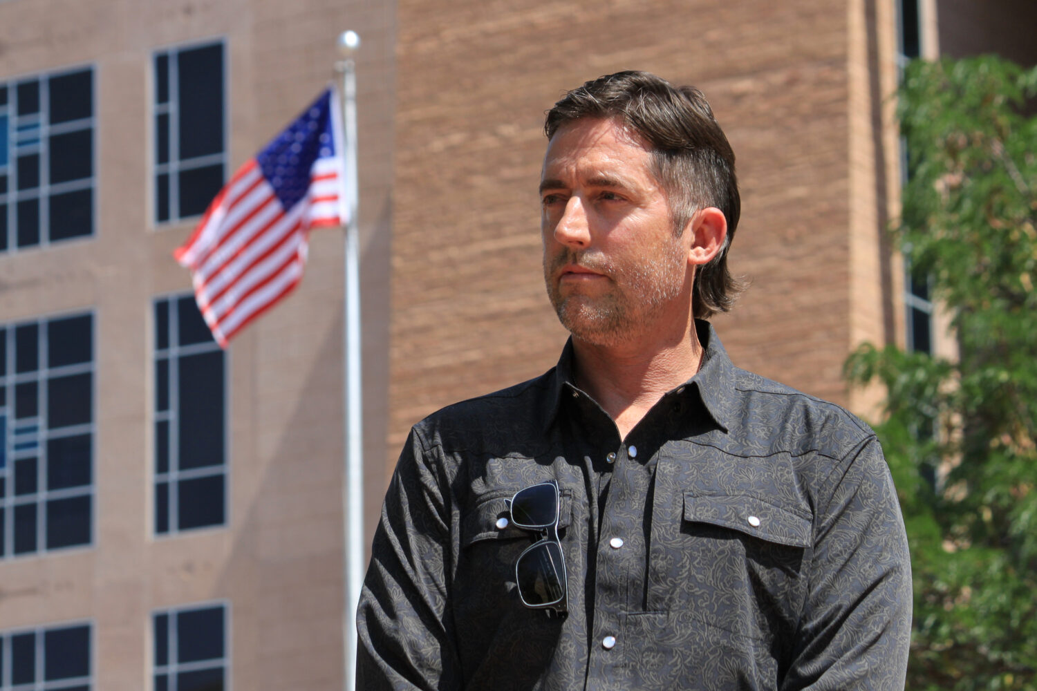 DEA Special Agent David Howell, who filed a whistleblower complaint, poses for a portrait outside t...