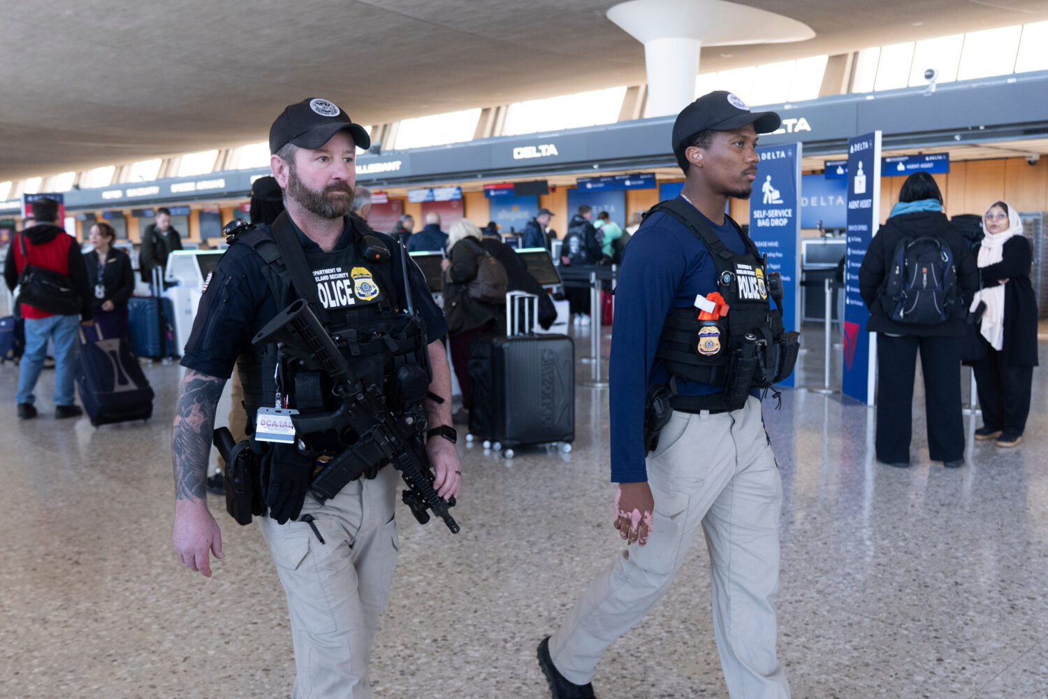 FILE - Department of Homeland Security, Transportation Security Administration, Federal Air Marshal...