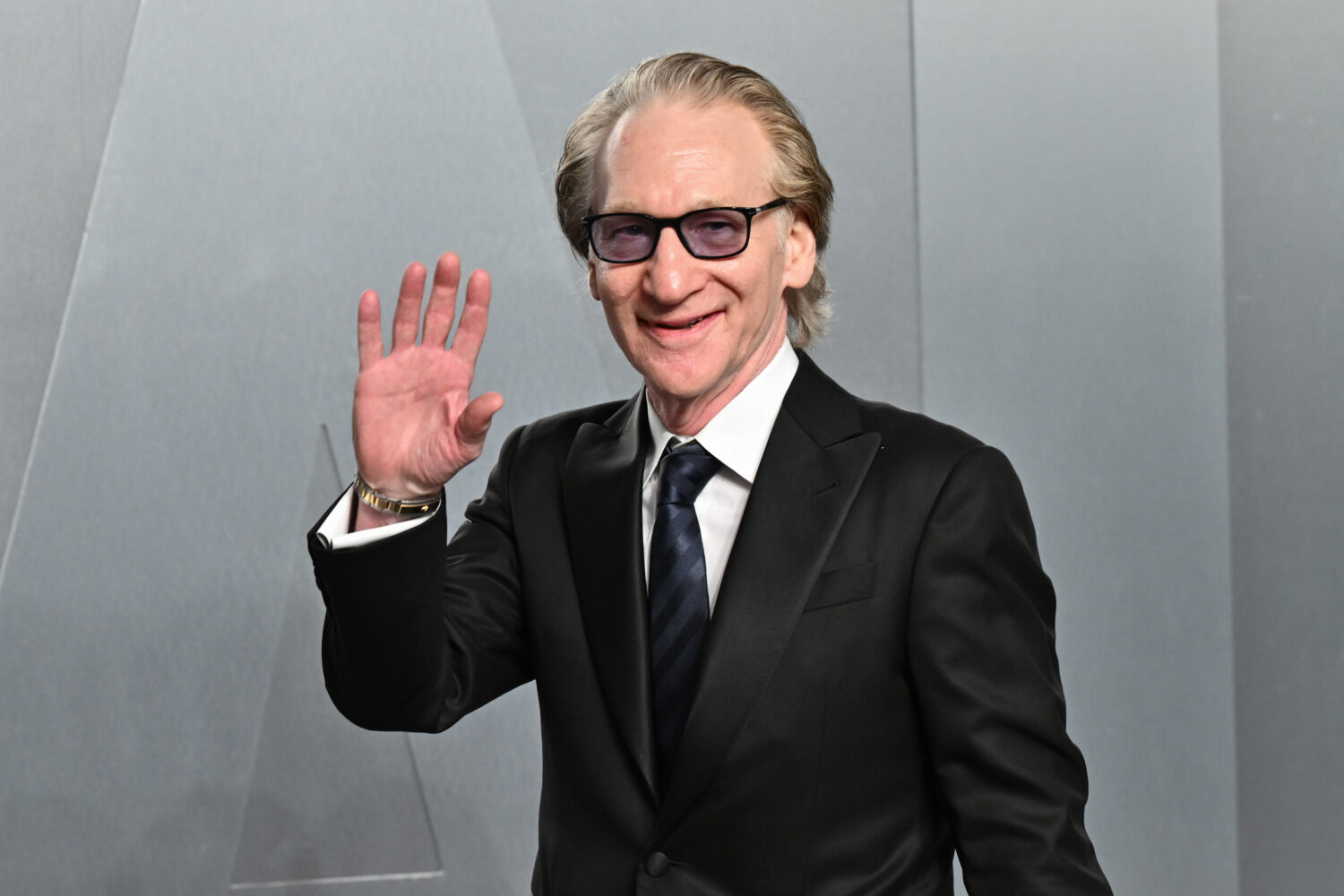 FILE - Bill Maher arrives at the Vanity Fair Oscar Party, March 15, 2026, in Los Angeles. (Photo by...