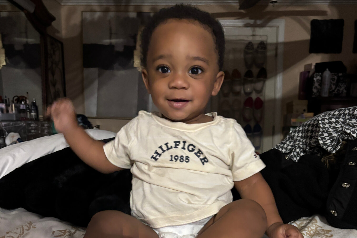 This undated photo provided by Veronica Roberson in June 2026 shows her granddaughter, Kohen Wiley,...