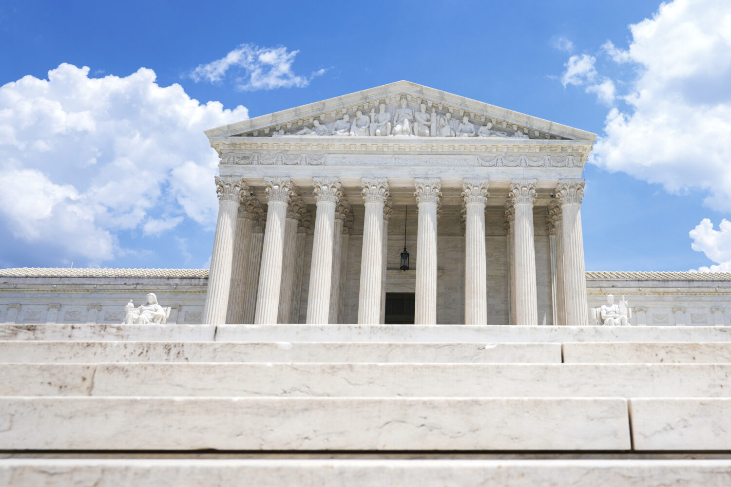 The U.S. Supreme Court is seen Thursday, June 11, 2026, in Washington. (AP Photo/Mariam Zuhaib)Cred...