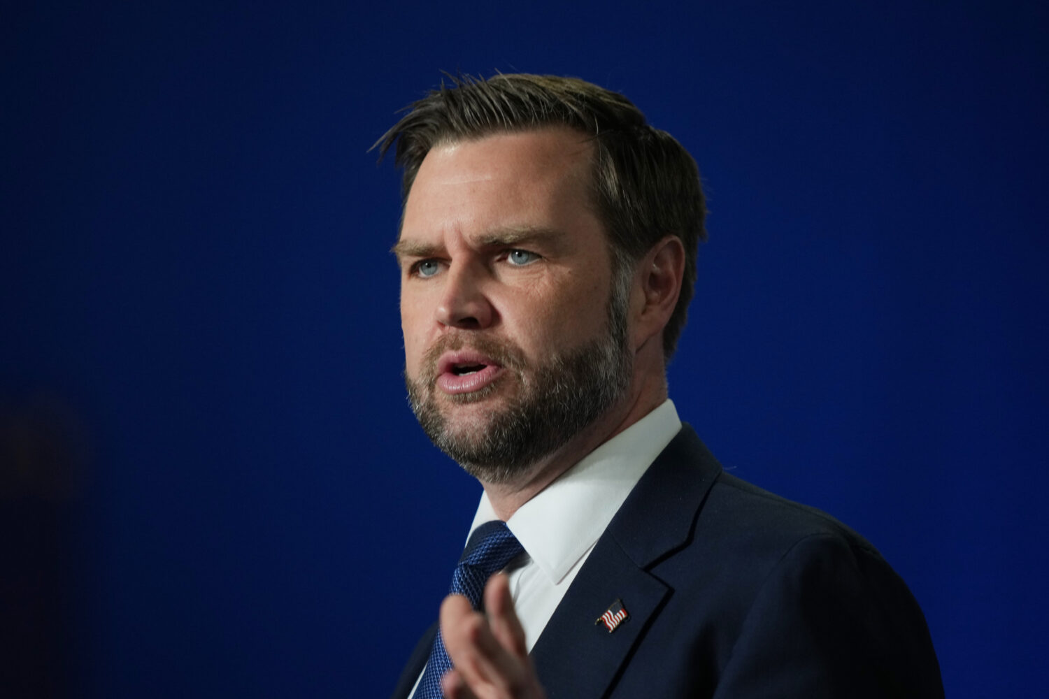 Vice President JD Vance speaks in Bethpage, N.Y., Wednesday, June 17, 2026. (AP Photo/Matt Rourke)C...